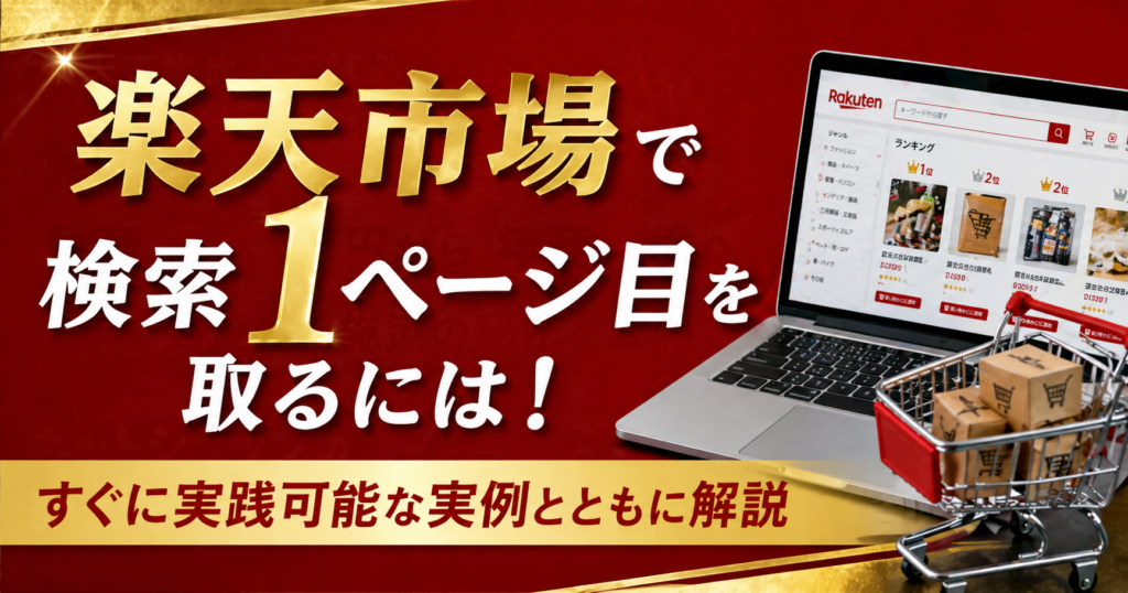 知らないと損する！楽天市場で検索1ページ目を狙う【裏ワザ】公開ウェビナー